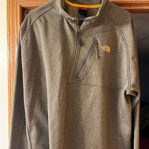 Men’s brownish grayish North Face 1/4 Zip